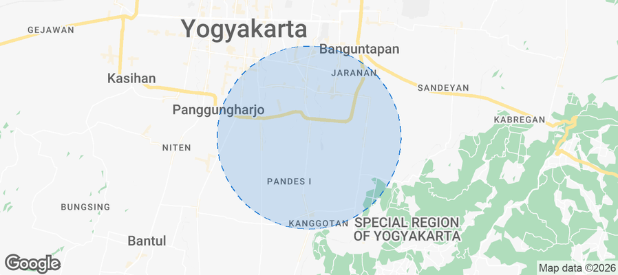 Banguntapan Airbnb map